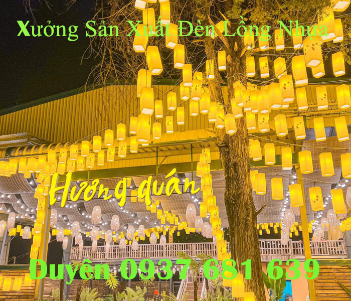 Đèn Lồng Hình Hộp In Hoa Văn