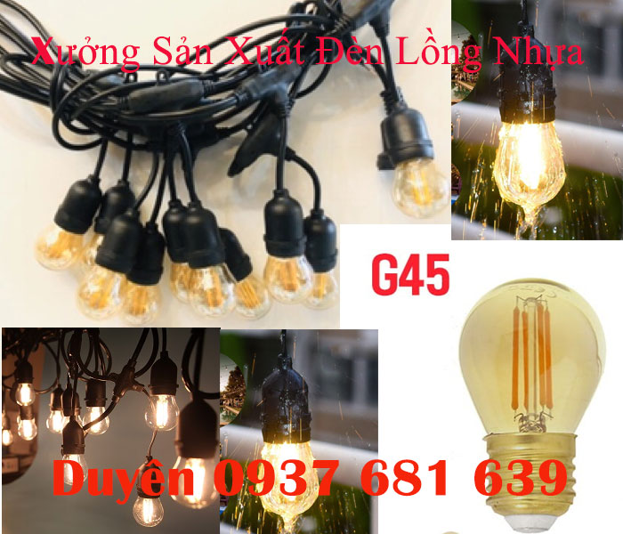 Bóng đèn led edison G45 trà