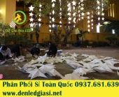 Một số công trình sử dụng đèn lồng nhựa ngôi sao thả cây