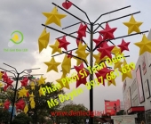 Chọn đèn lồng nhựa ngôi sao trang trí cho quán cà phê