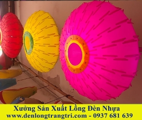 Lồng Đèn Nhựa Trái Bí 50 x 30cm